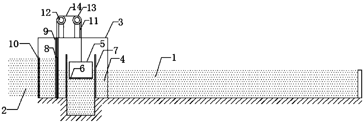 Farmland irrigating device for water conservancy project