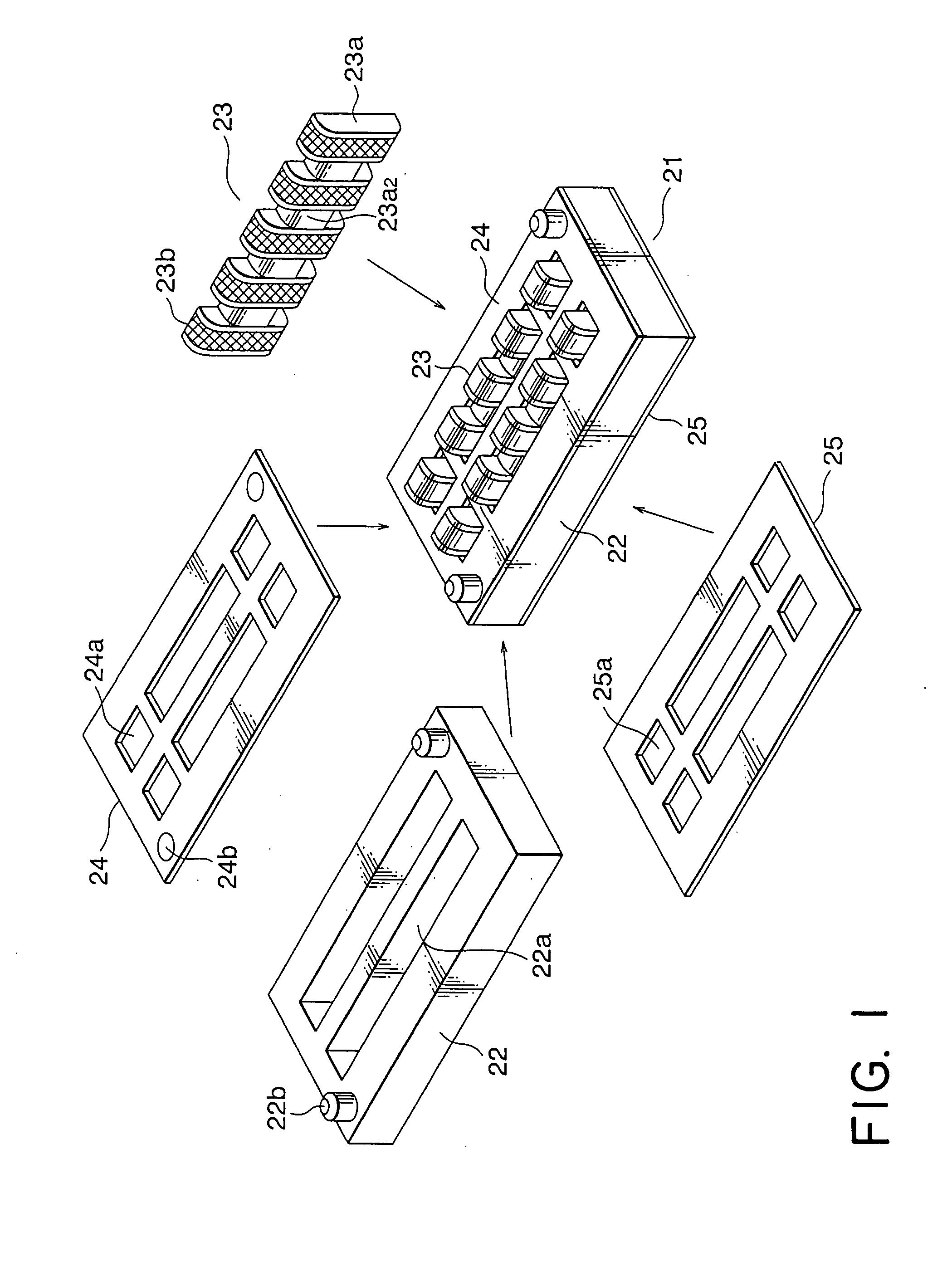 Double-sided connector capable of easily and accurately positioning a connection member