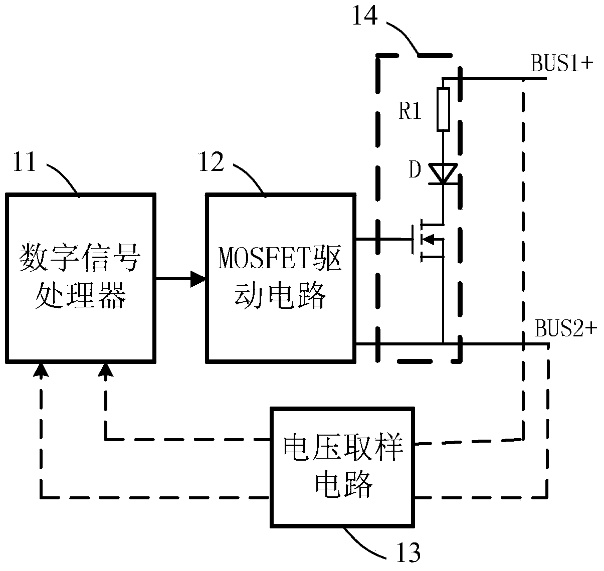 Electrifying buffer circuit and electrombile motor control system
