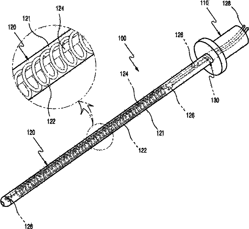 Carbon heating structure having flange type structure and heating device
