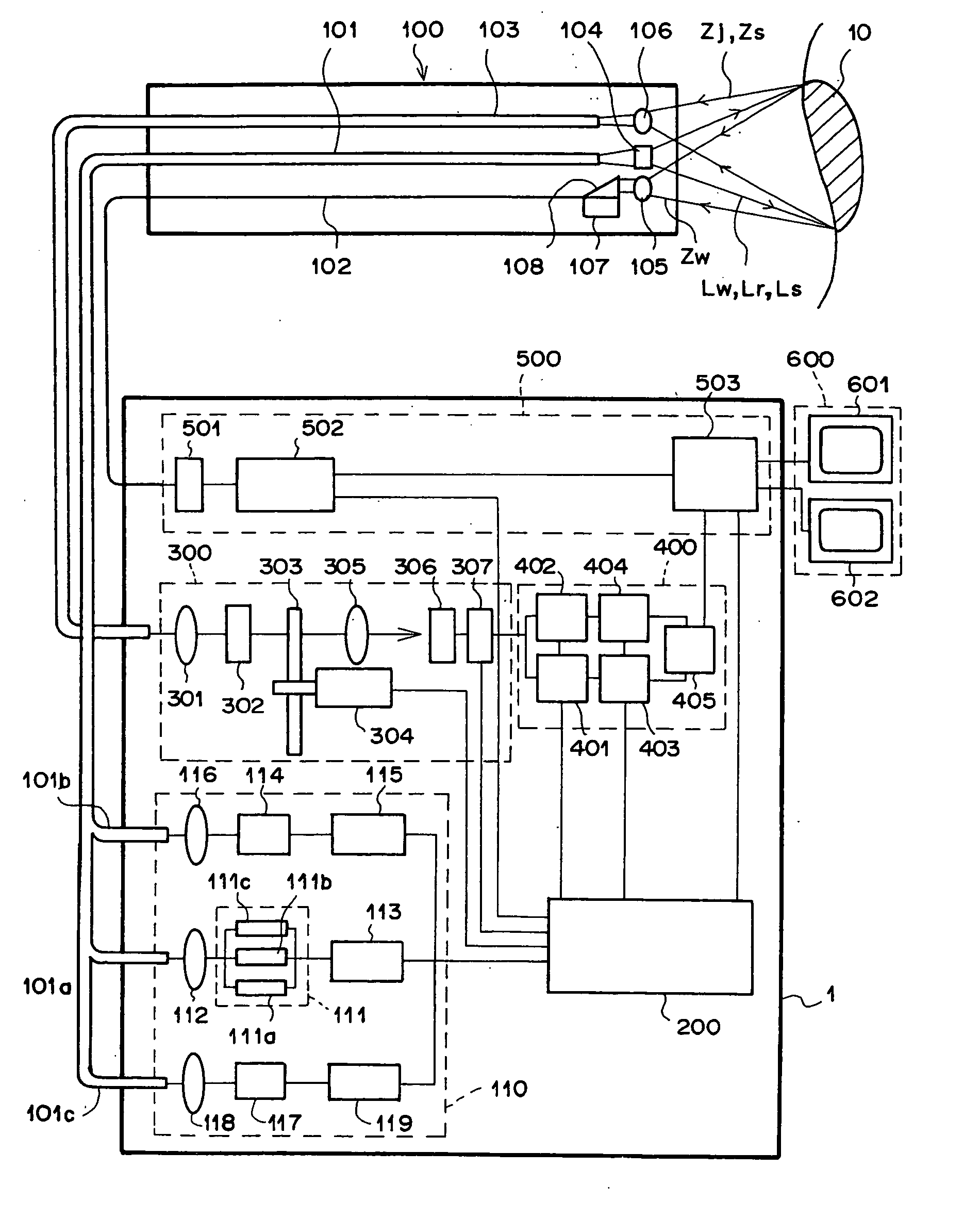 Endoscope system having multiaxial-mode laser-light source or substantially producing multiaxial-mode laser light from single-axial-mode laser light
