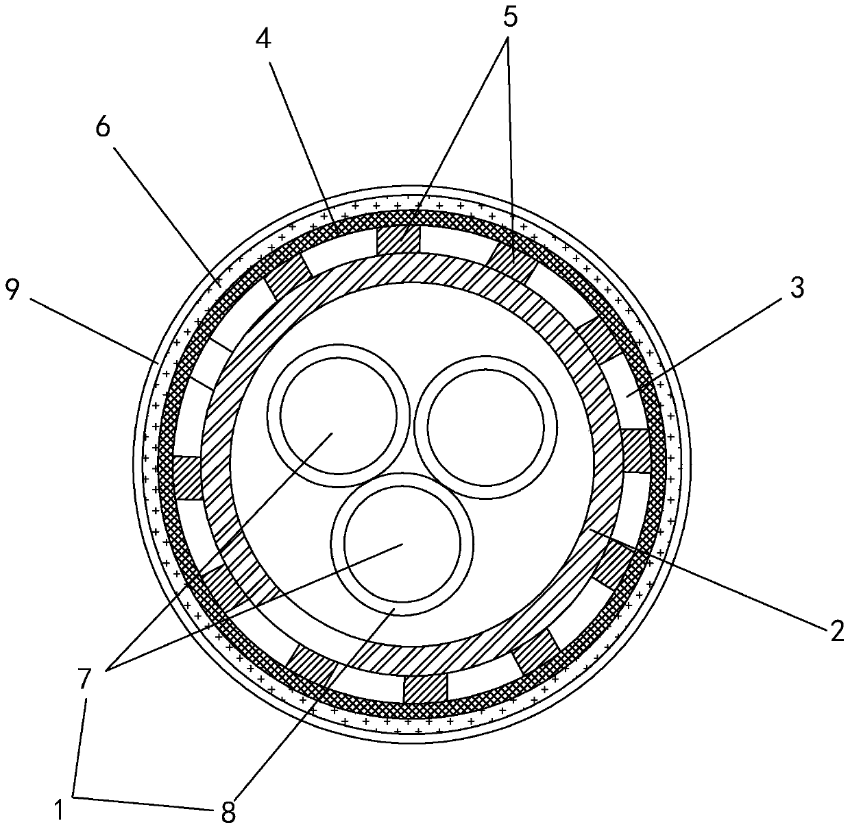 Highly flame-retardant and weather-resistant cable