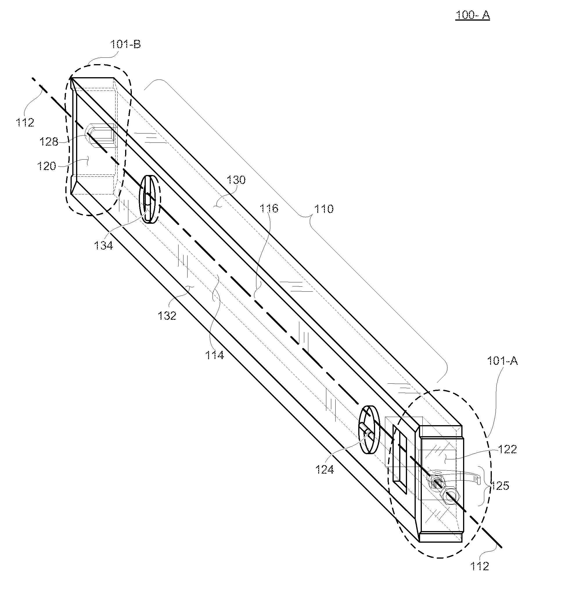 Multi-function level with hands-free retaining system