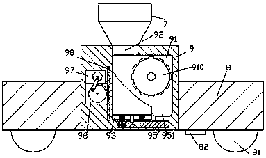 A sewage precipitation purification device