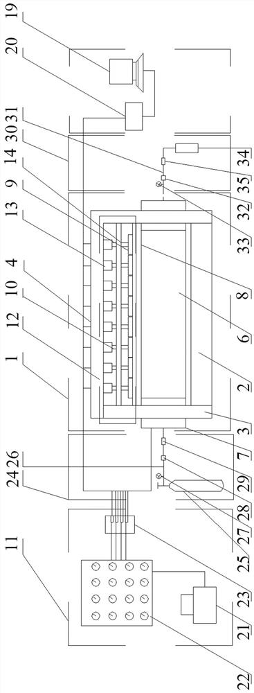 A device for measuring the permeability of coal body affected by mining and its application method