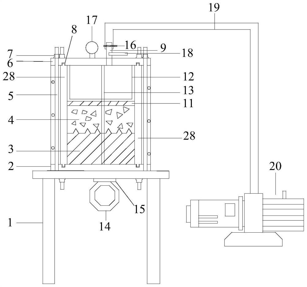 Device for preparing pile-rock interface compression shear sample and use method
