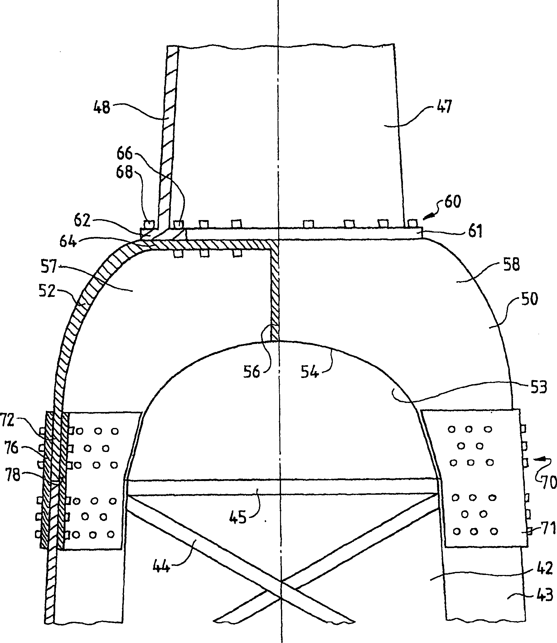 Tower for a wind power station