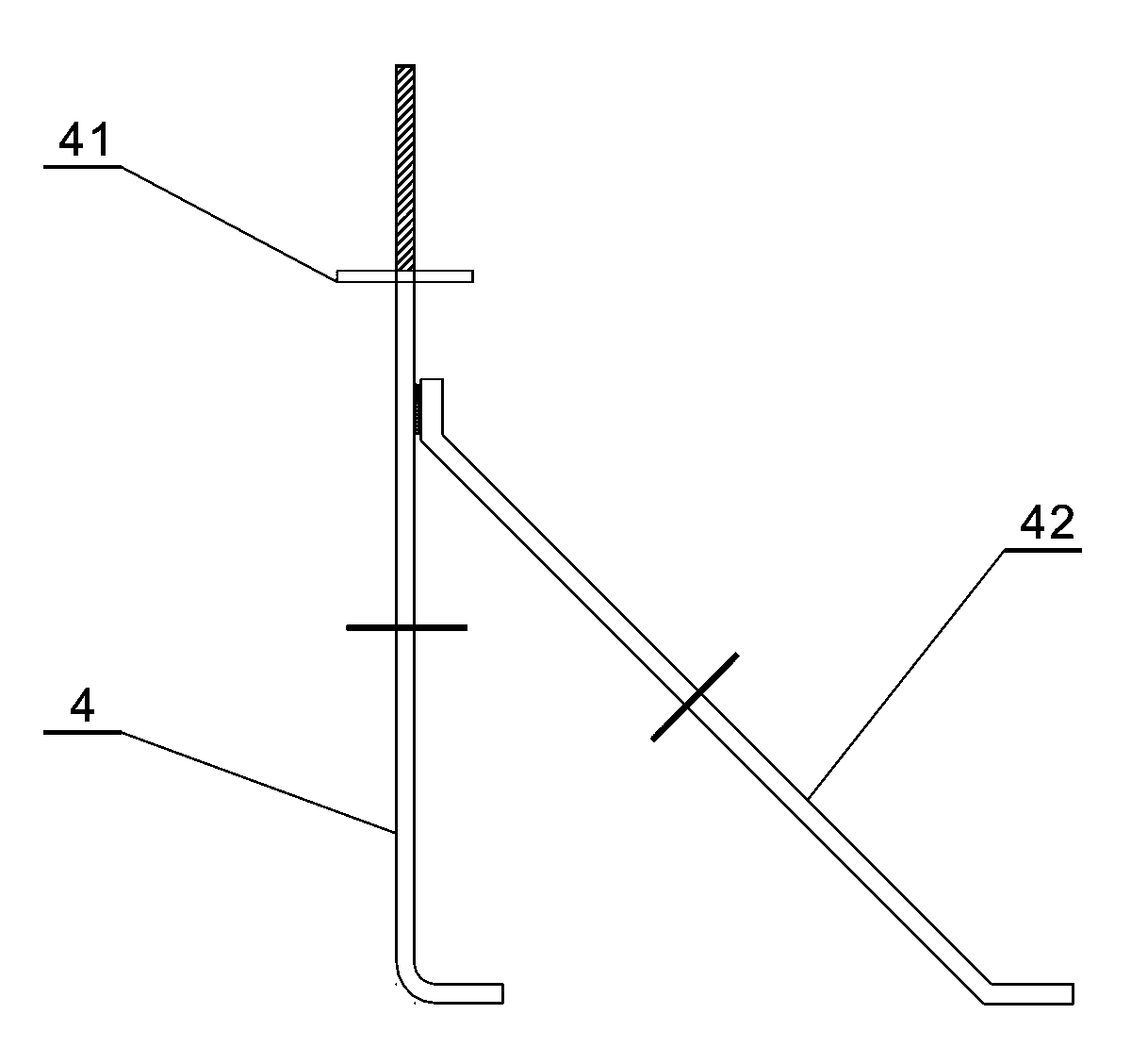 Mould supporting method for trapezoid cross section base of shear wall