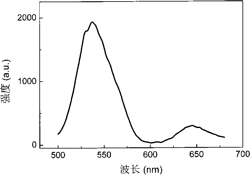 Rare earth doped bismuth titanate up-conversion luminescence ferroelectric film and preparation method thereof