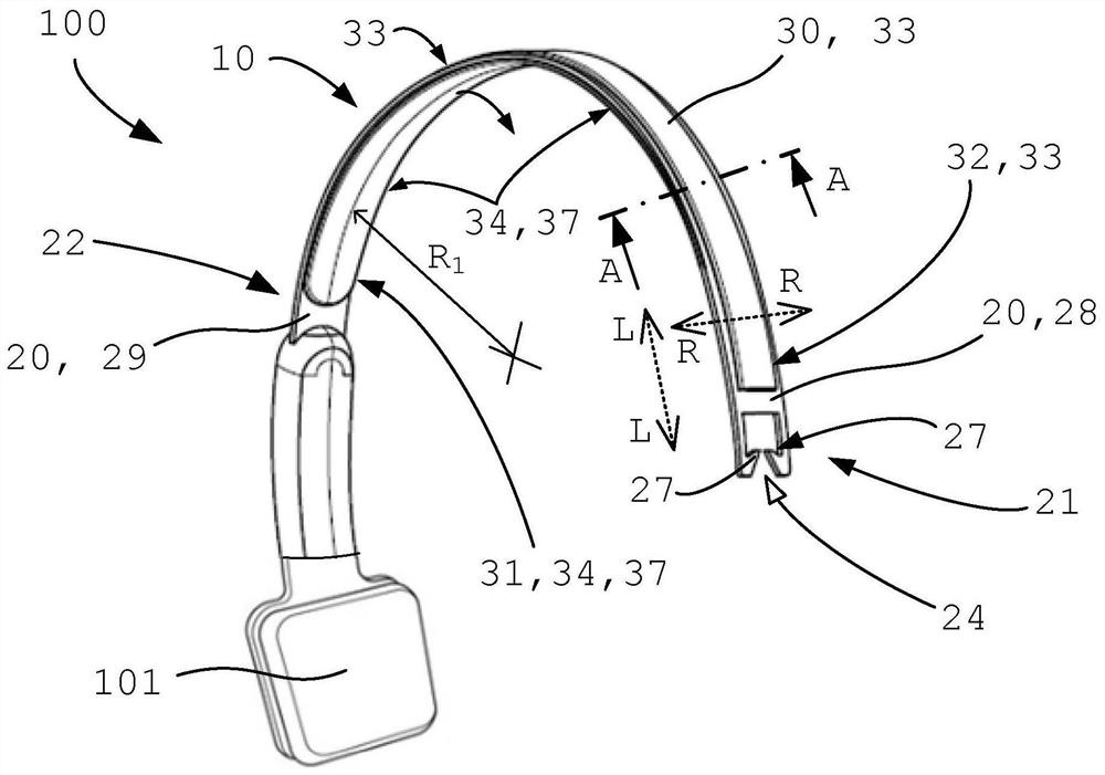 Headband for headphone and method for assembling headband for headphone