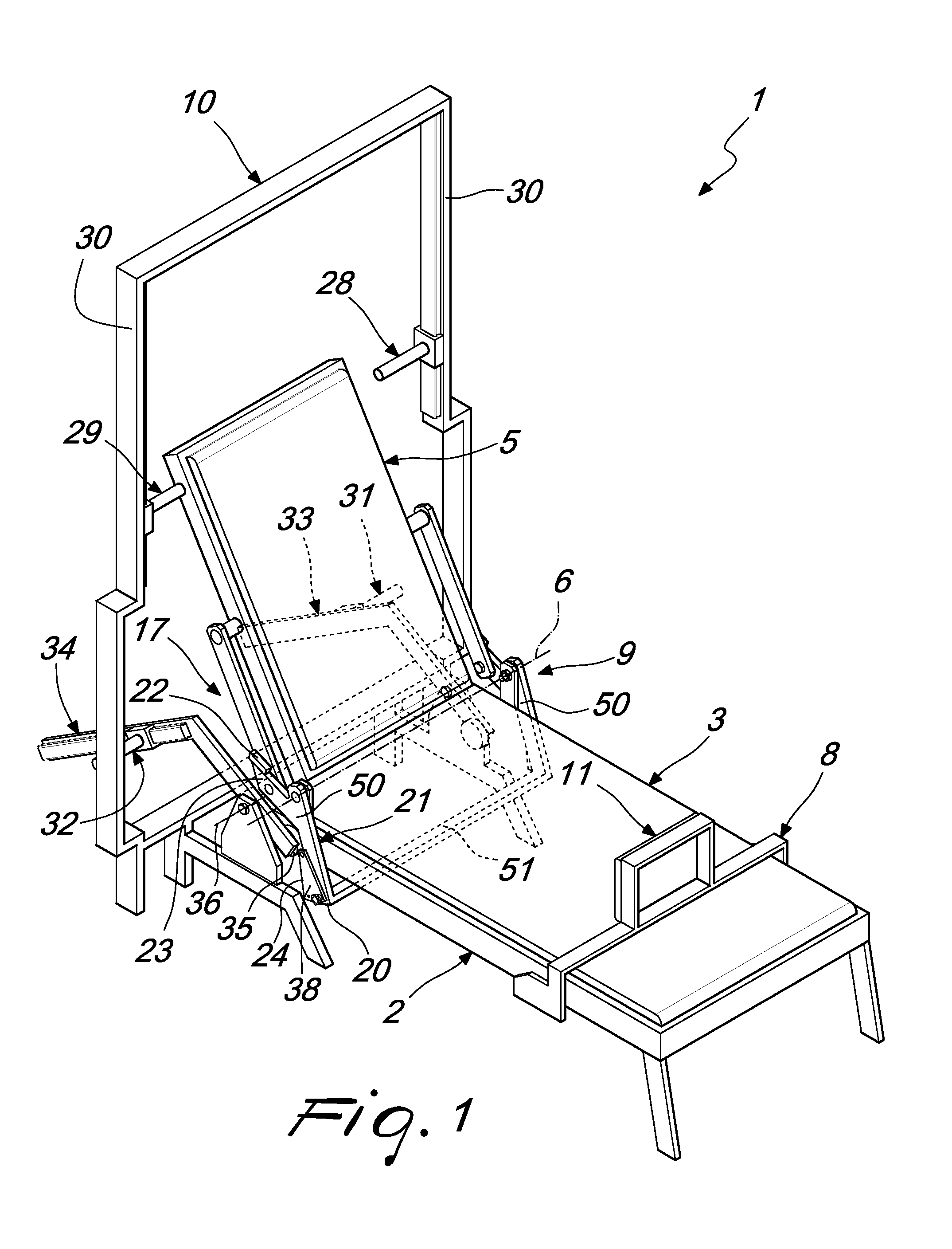 Machine for gymnastic exercises, particularly for muscle stretching