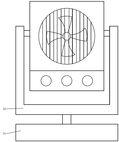 Photovoltaic refrigerating and humidifying electric fan