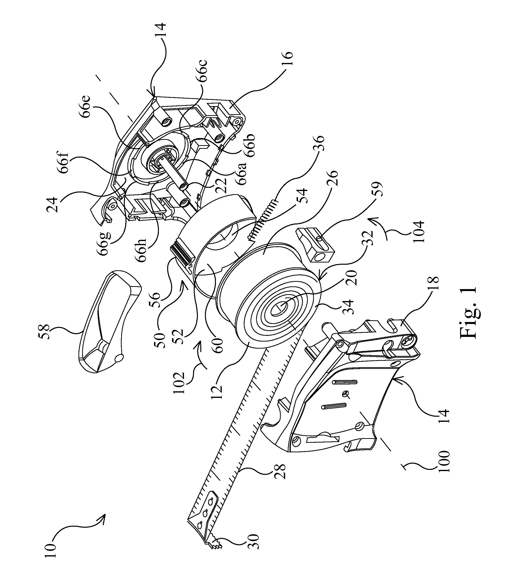 Disc brake for a tape measure