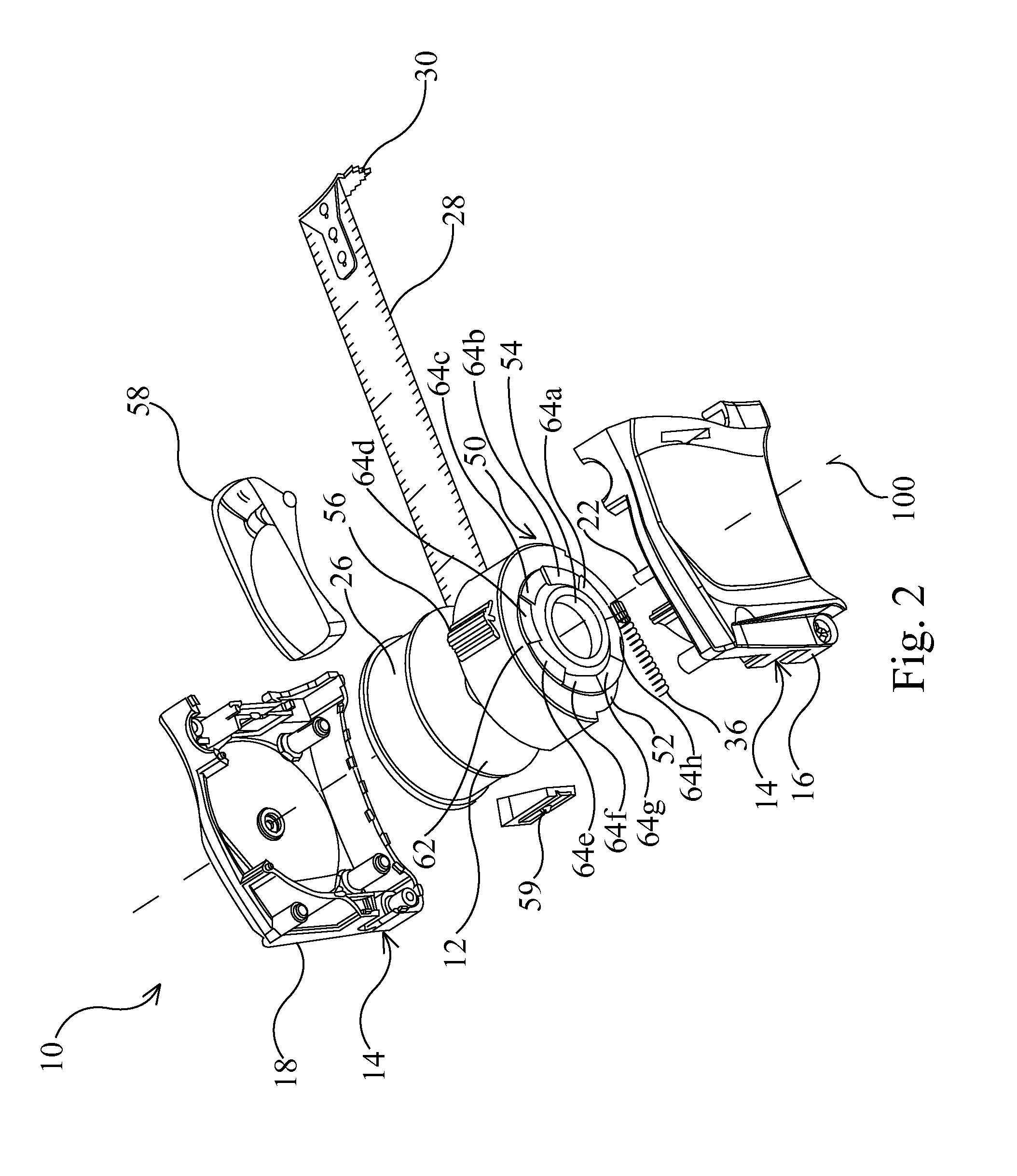 Disc brake for a tape measure