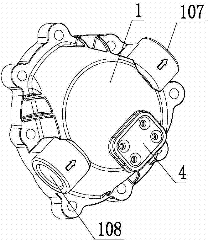 Offset type pressure relief device of membrane pump