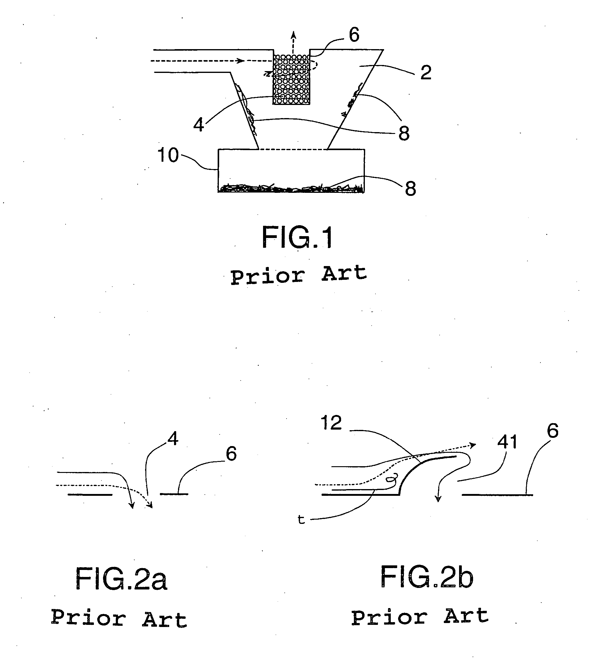 Device for separation of waste in a vacuum cleaner