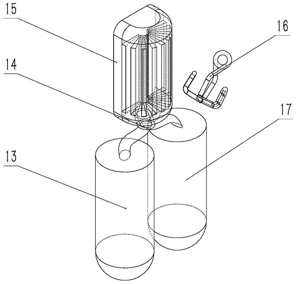 Halbach array type anti-magnetic levitation cell density detection and separation device and method