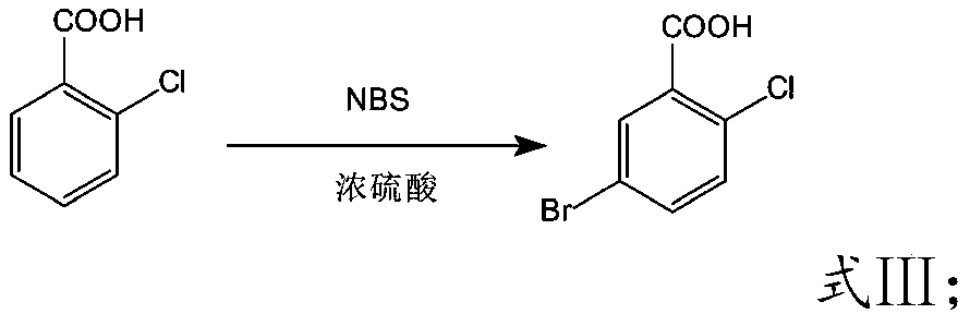 Preparation method of 5-bromo-2-chlorobenzoic acid