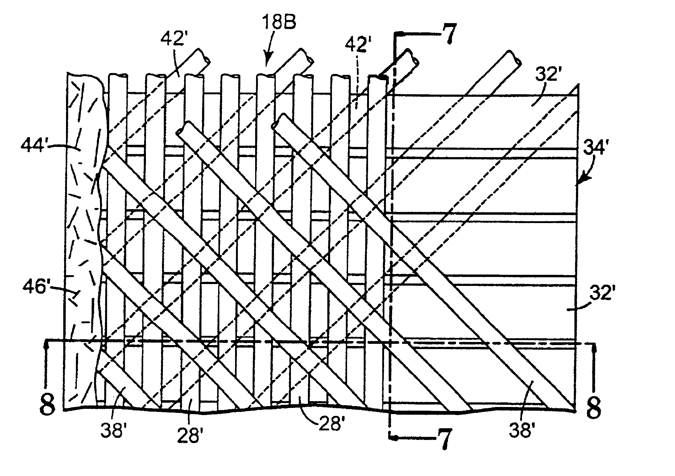 Method of making a reinforcing mat for a pultruded part