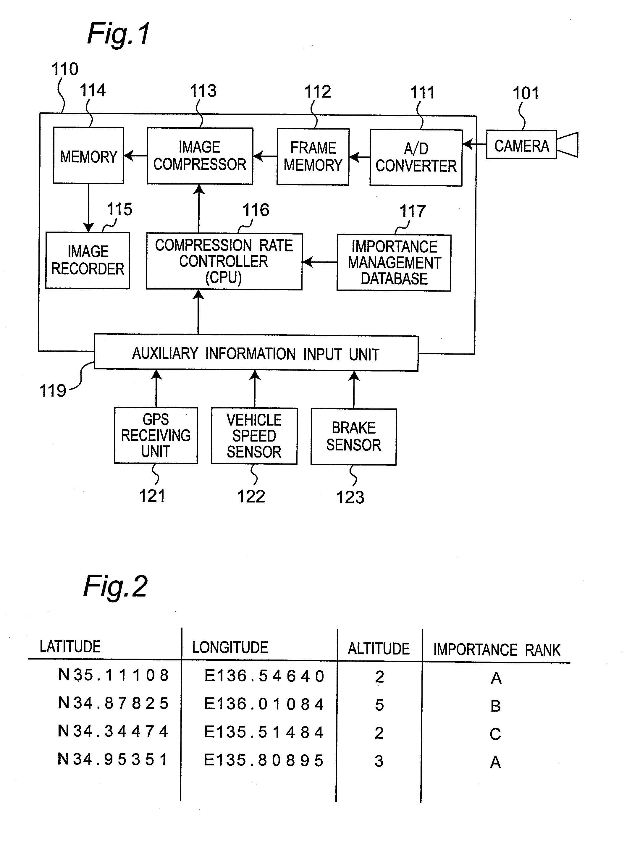 Car-mounted image recording apparatus and image recording method