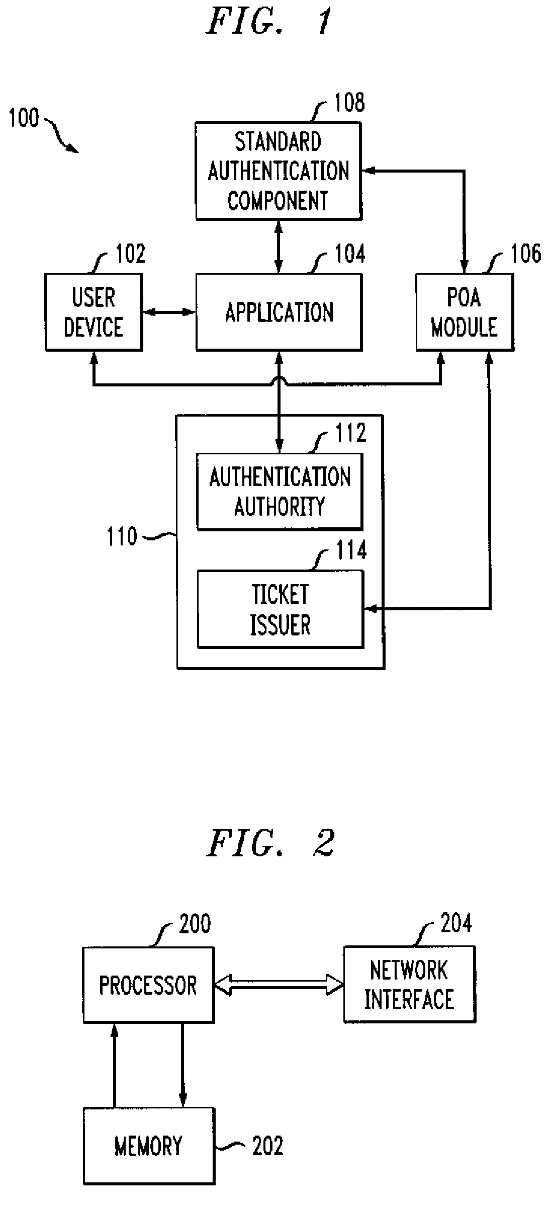Authentication method and apparatus utilizing proof-of-authentication module