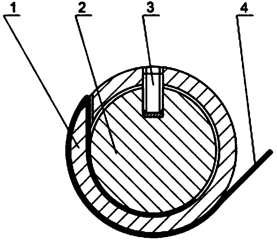 Winding and clamping device of flexible substrate