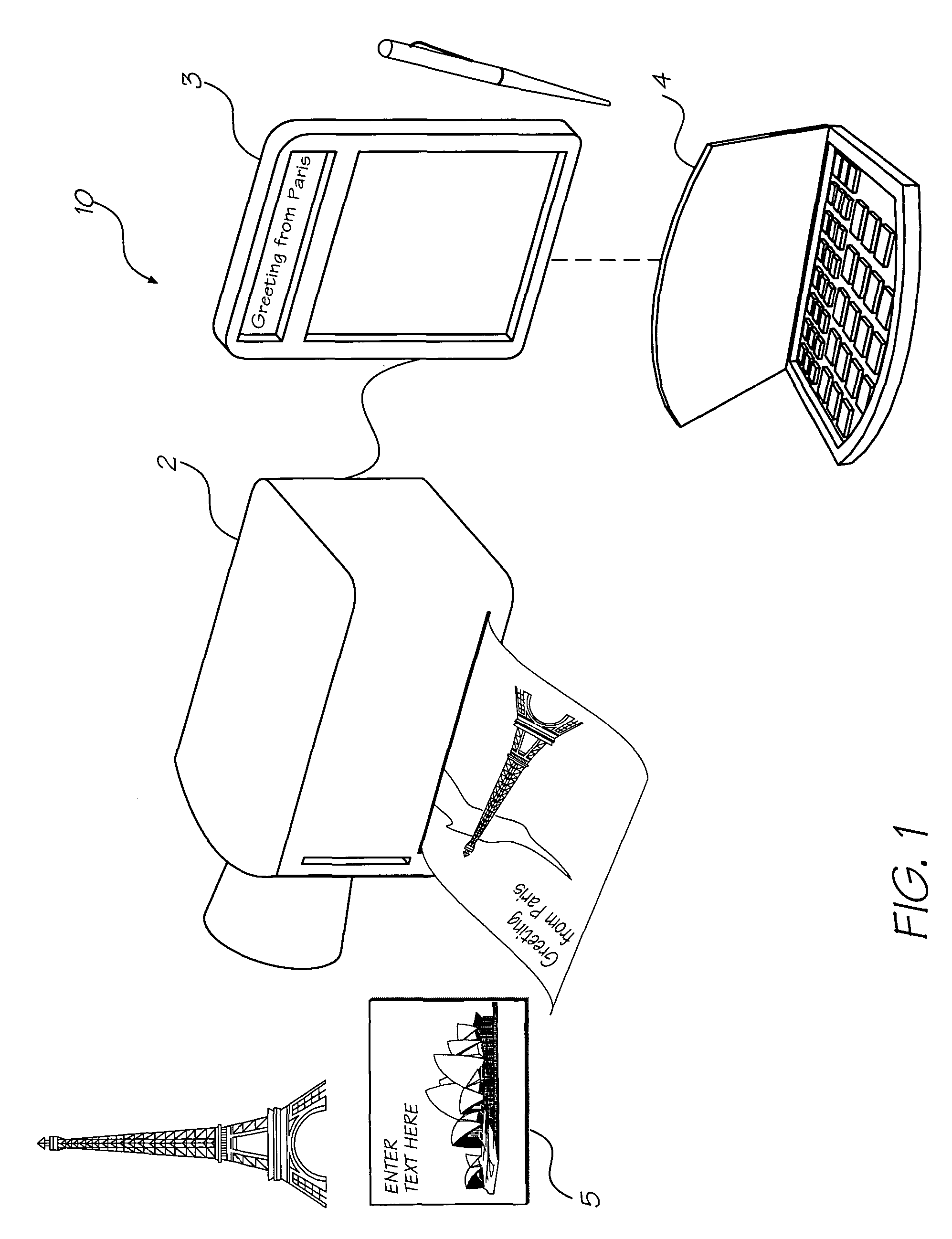 Apparatus for adding user-supplied text to a digital still image