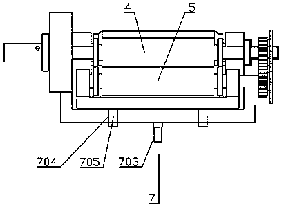 Paper pressing mechanism of printing machine