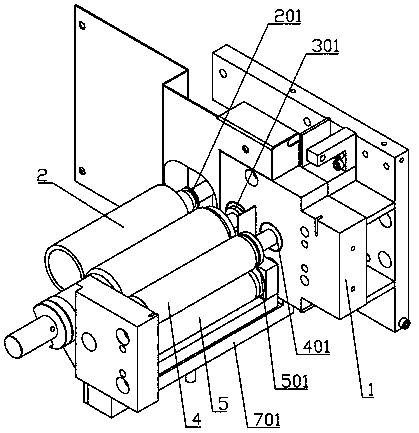 Paper pressing mechanism of printing machine