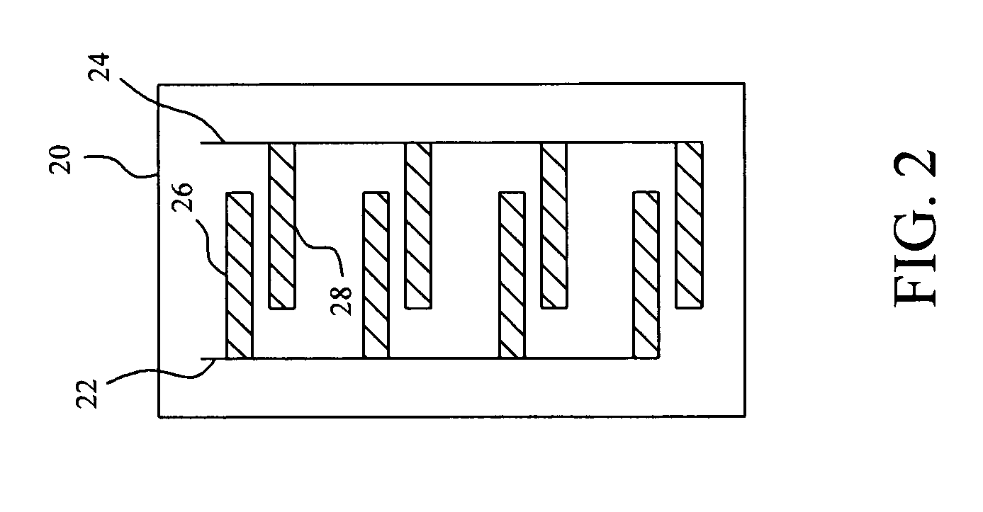 Capacitive touchpad having dual traces coupled with uneven spaced interlaced sensors