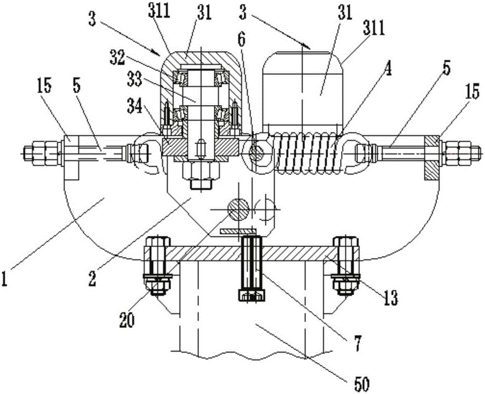 Track clamping device