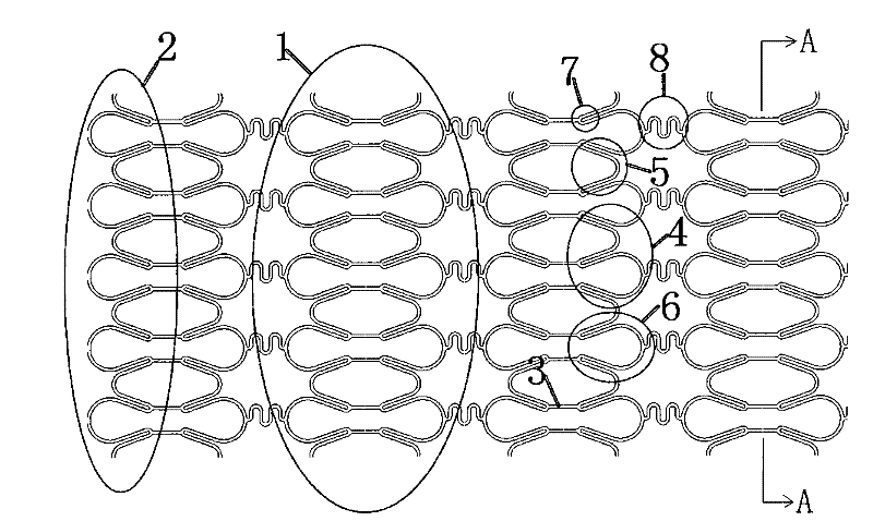 Netty circular tube type intravascular stent