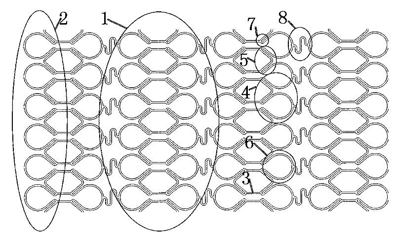 Netty circular tube type intravascular stent