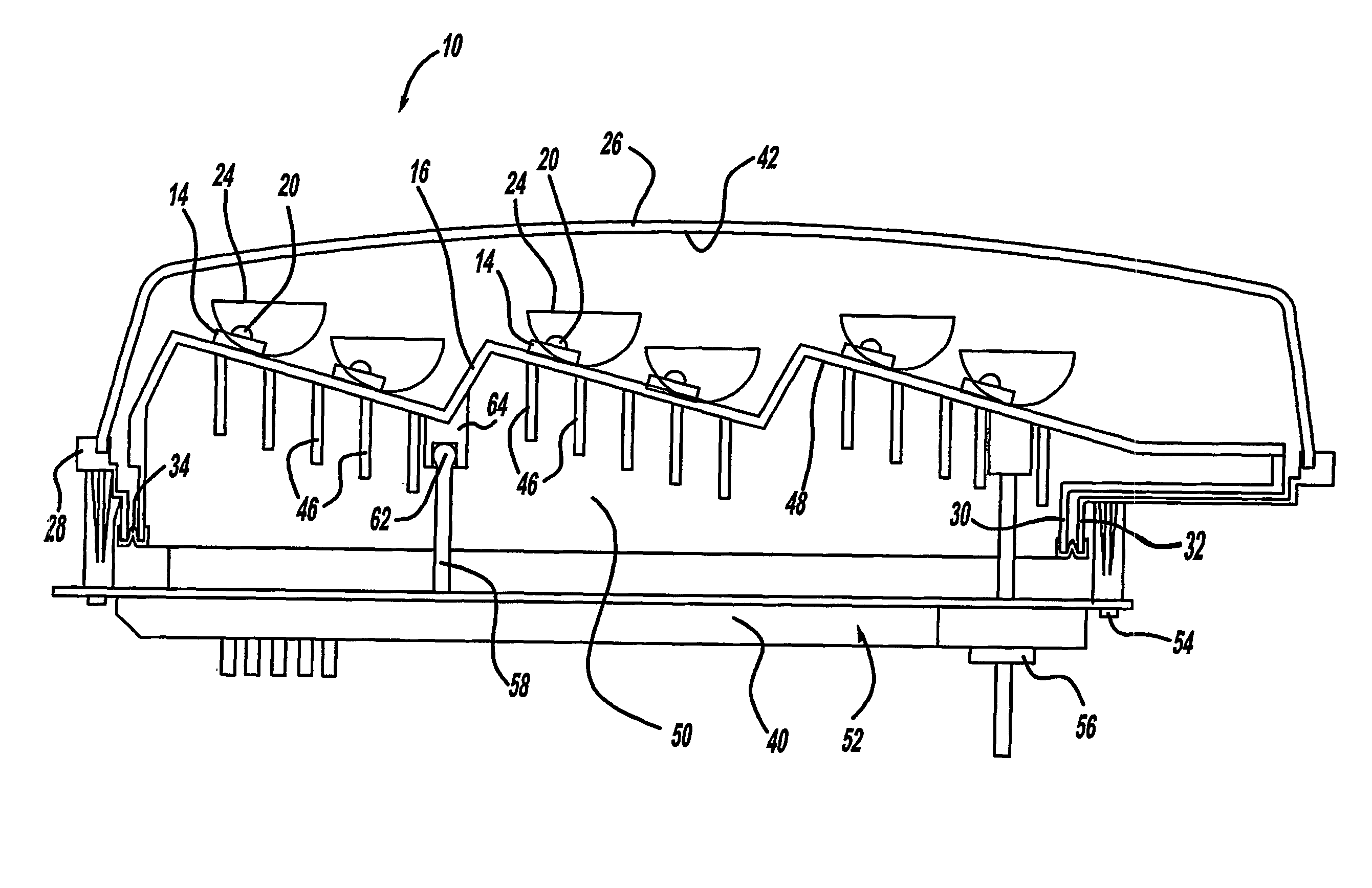 Apparatus and method for mounting and adjusting LED headlamps