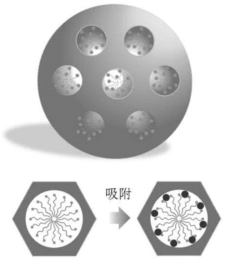 A method for improving the adsorption efficiency of mesoporous molecular sieves for heavy metals