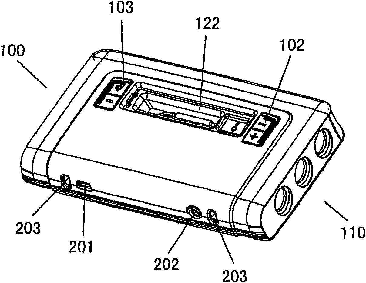 Portable audio playback device