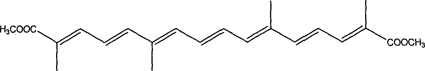 Method for synthesizing saffron acid