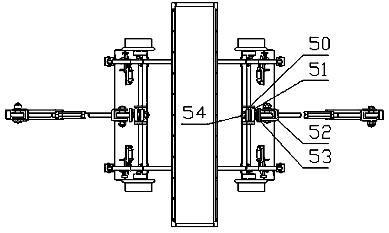 Two-way trailer wagon for railway ballast bed operation device