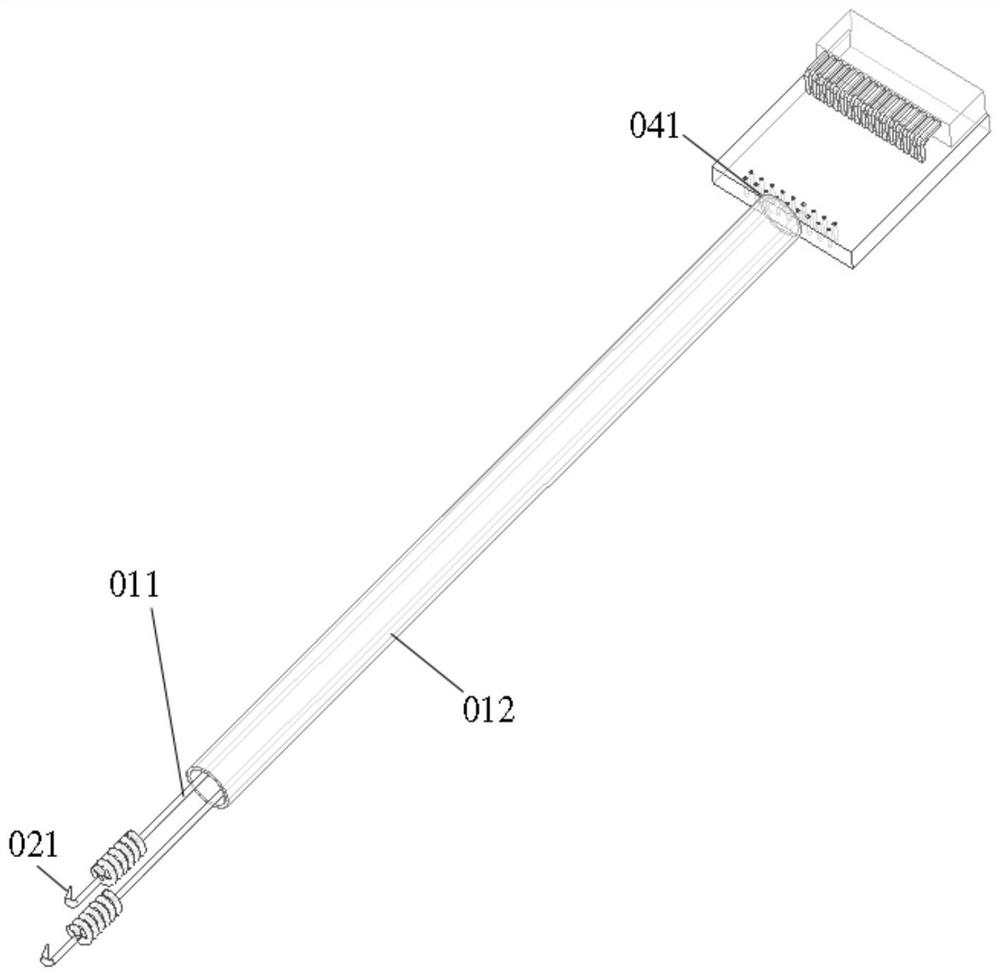 Bipolar implantable myoelectric electrode assembly for stimulation and recording and application method thereof