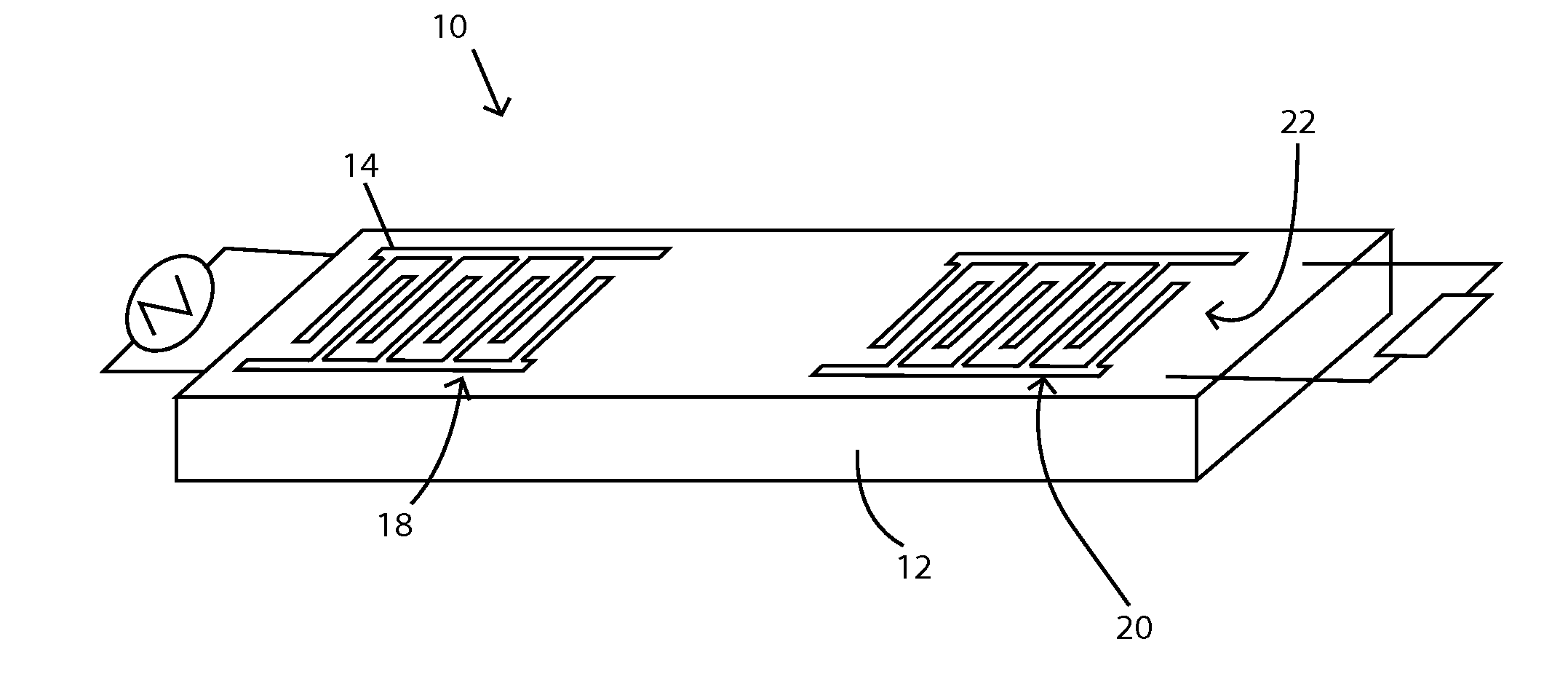 Device and method for measuring physical parameters using saw sensors