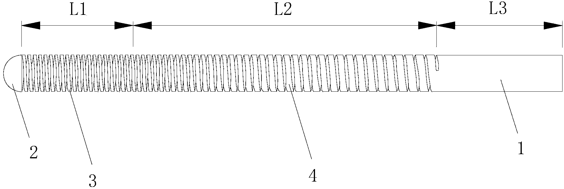Titanium alloy guide wire for surgical interventional therapy