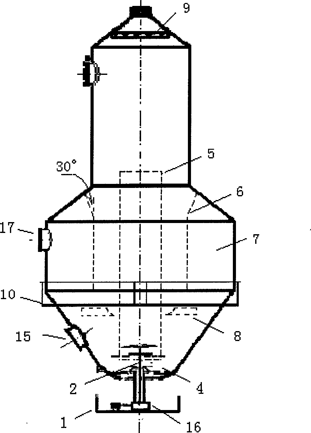 Production process and crystallization device for large-particle ammonium sulfate
