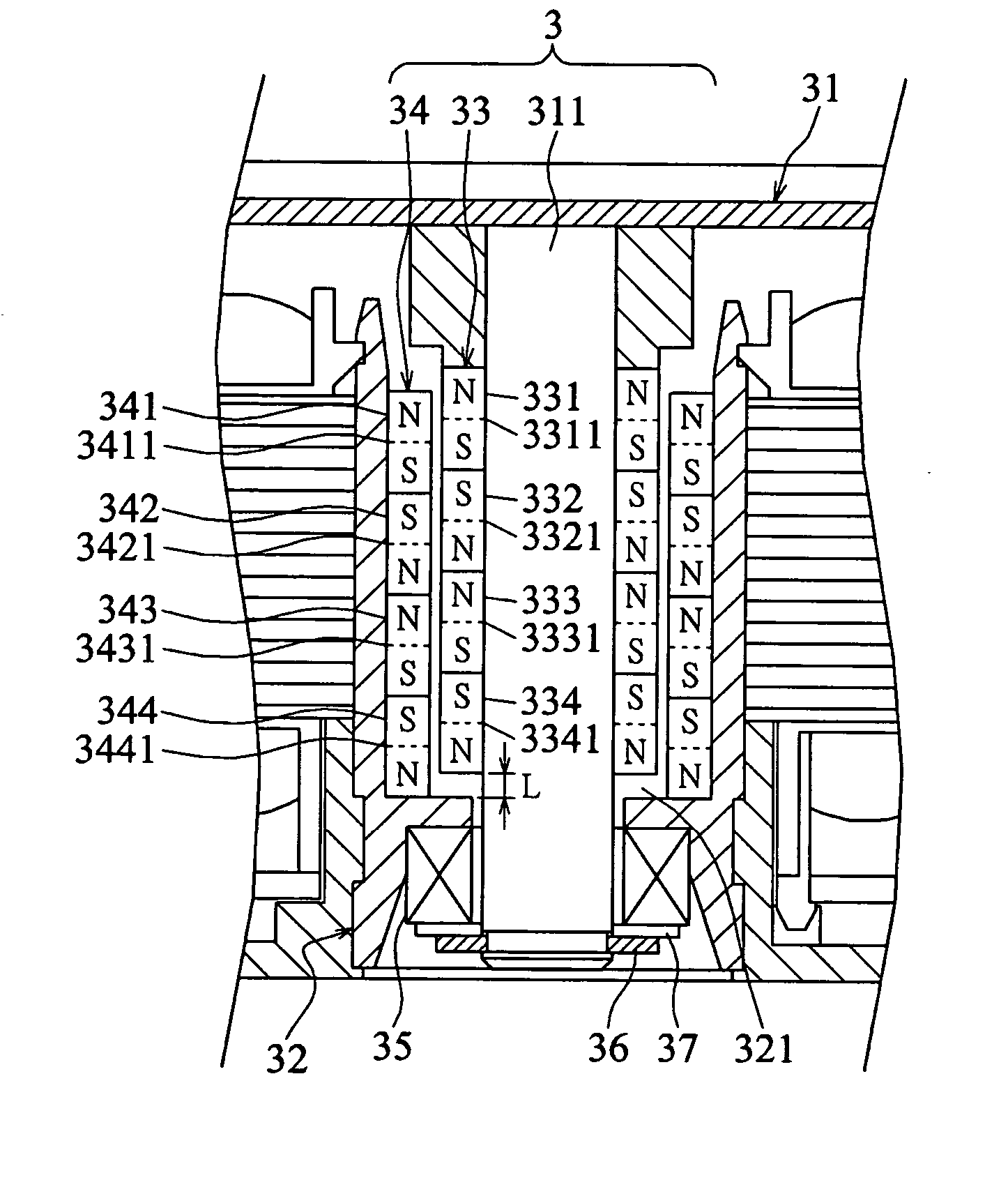 Magnetic bearing system