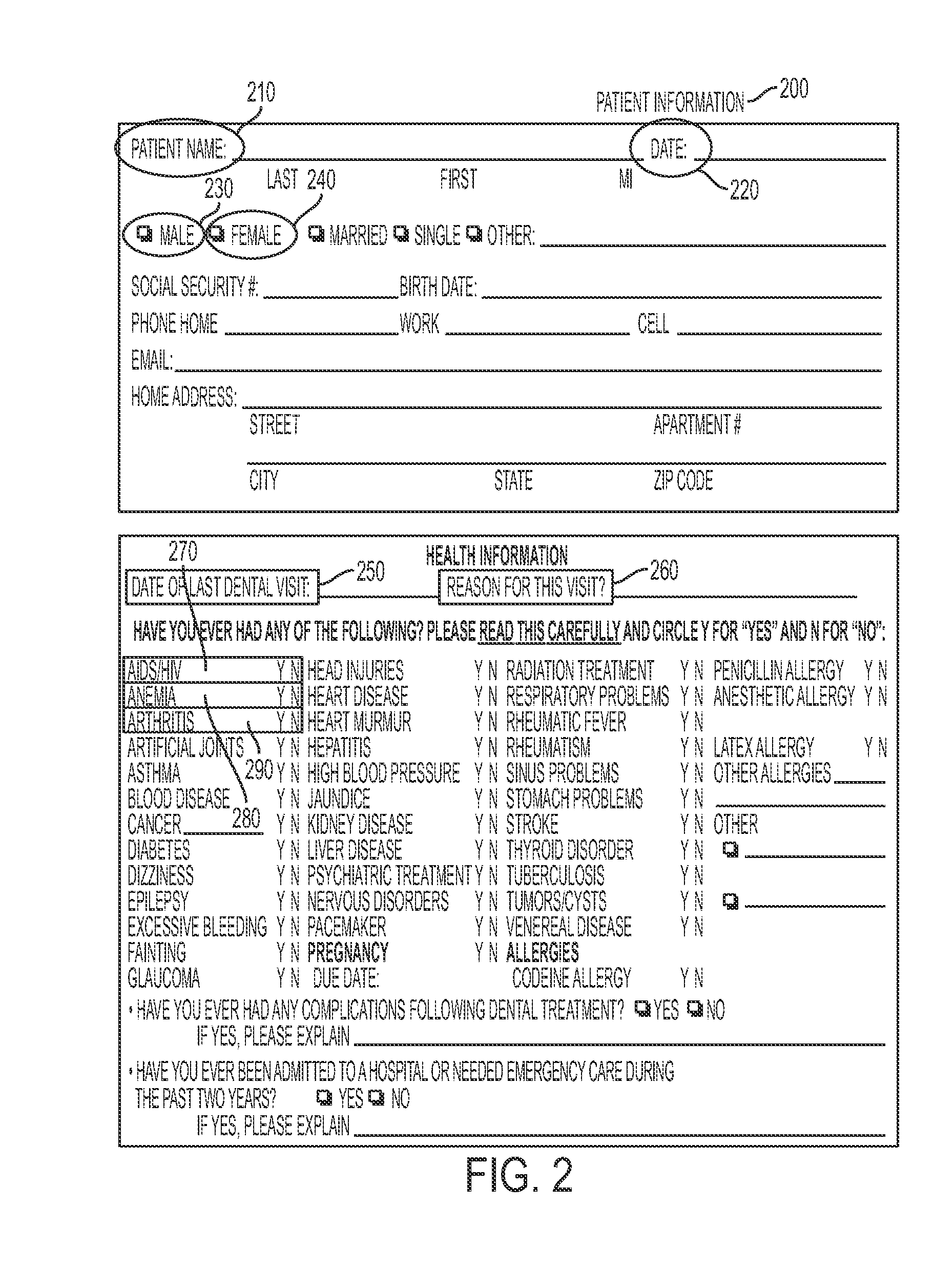 System for automatically filling in paper forms with electronic data