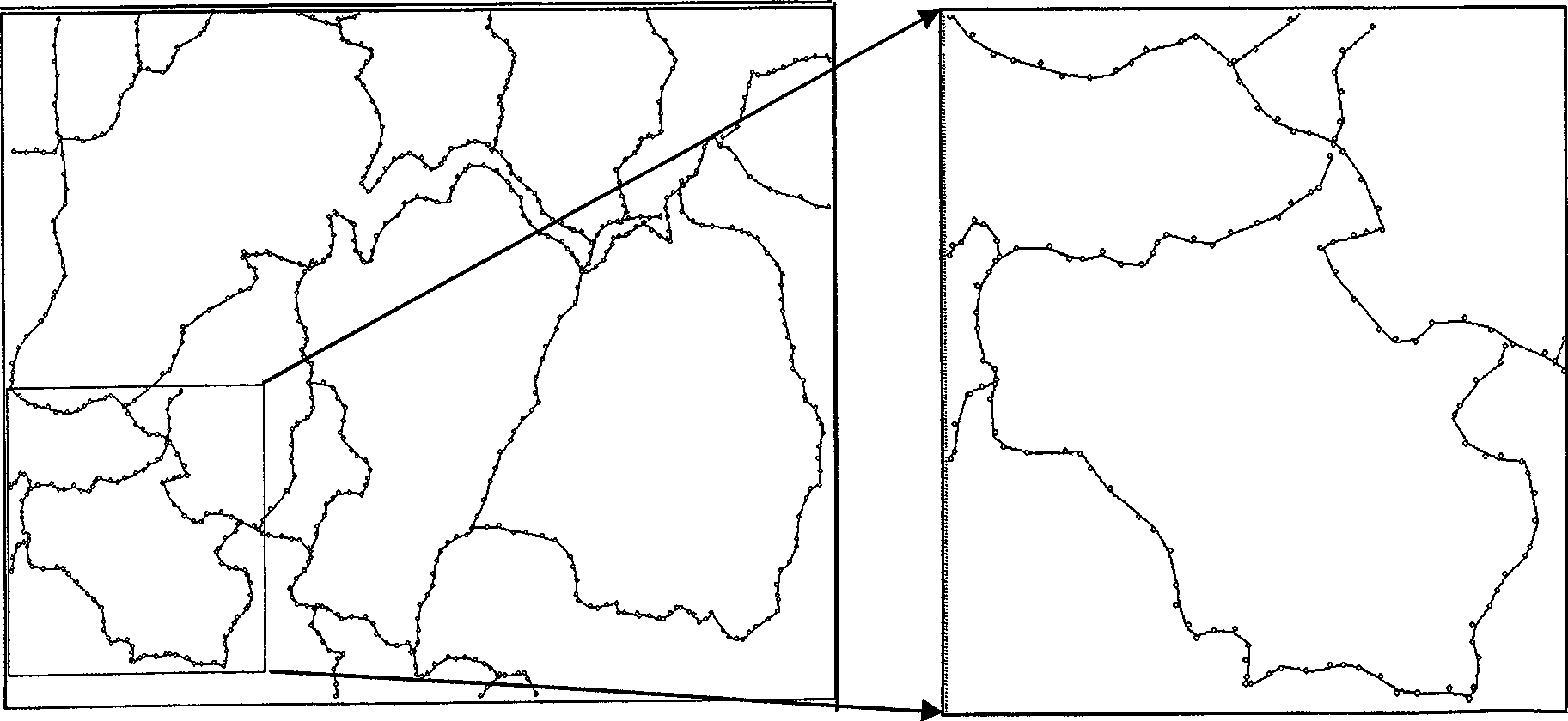 Map data rasterizing based robust blind water mark embedding and extraction method