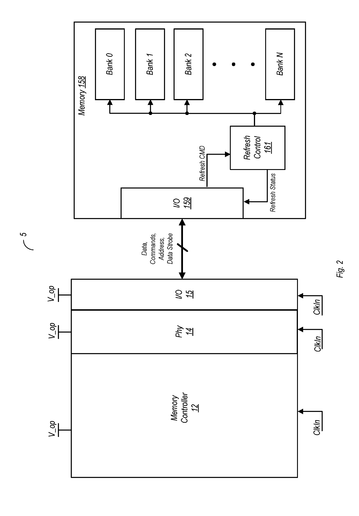 Method and apparatus for interrupting memory bank refresh