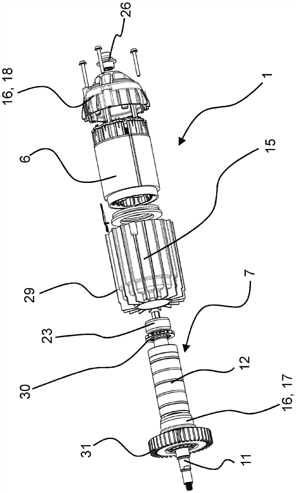 Electric motor for hand-held power tool