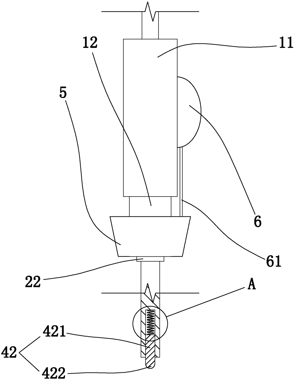 Protection verification test wiring structure