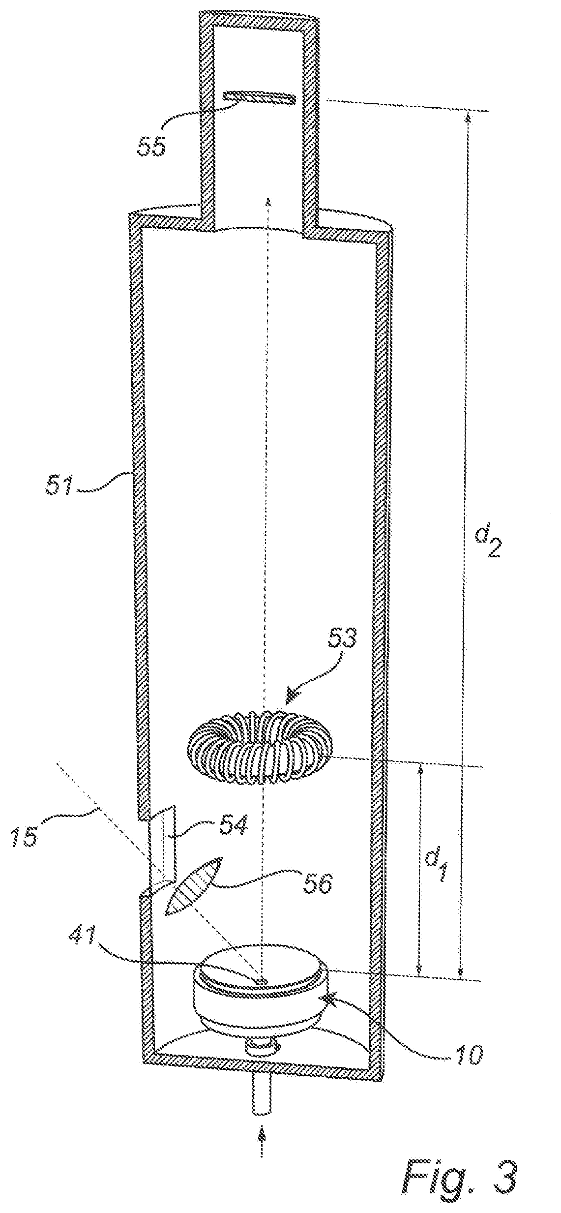 Apparatus for generating muons with intended use in a fusion reactor