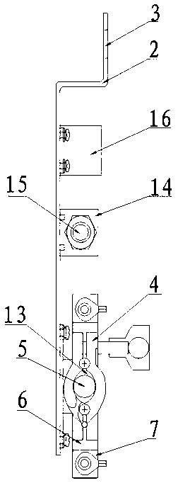 Aluminum electrolytic bath anode current distribution-based online measuring device and measuring method thereof
